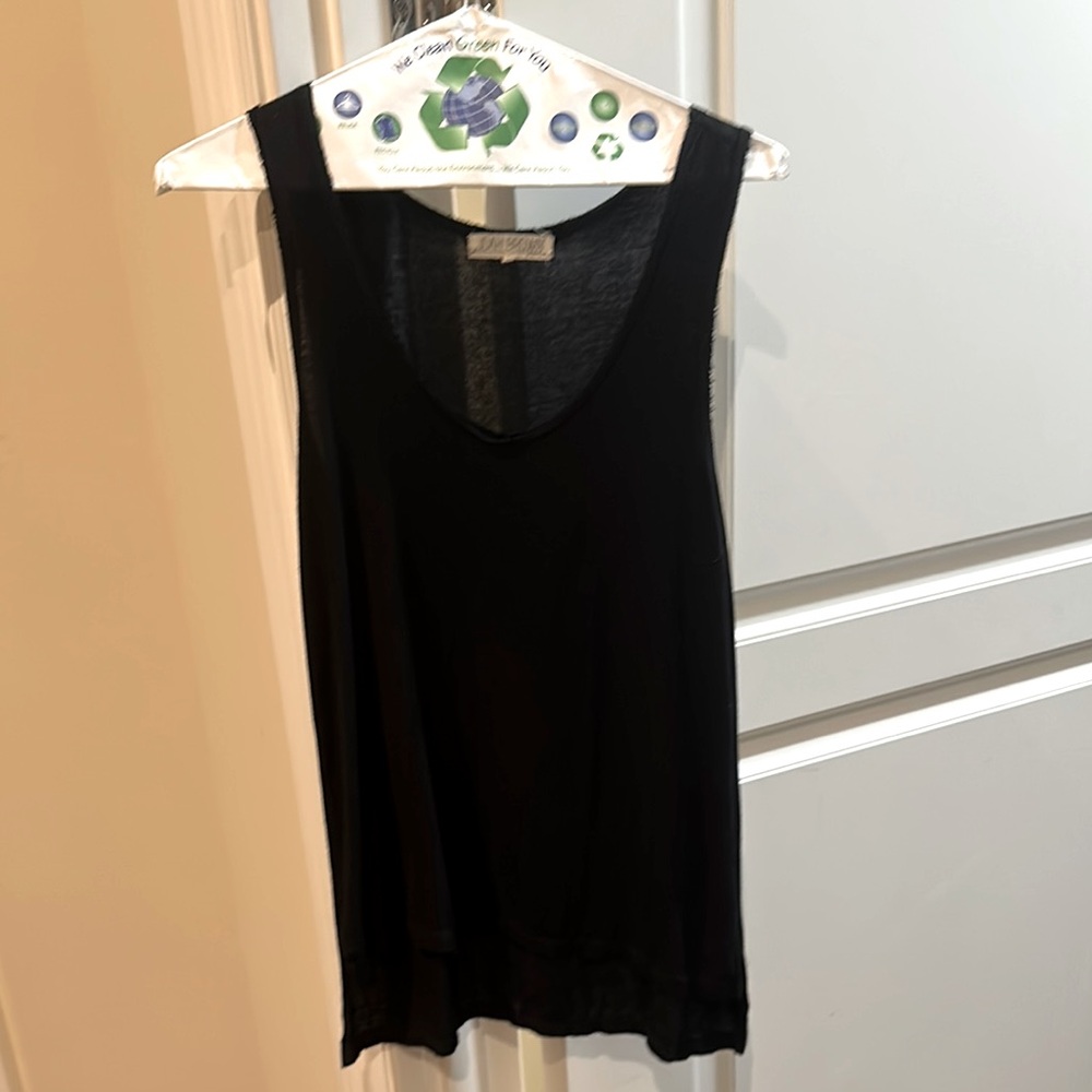 Joah Brown Black Ribbed Tank Size S/M